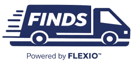 Finds Delivery — Powered by FLEXIO
